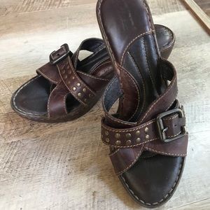 Born sandals size 8 leather